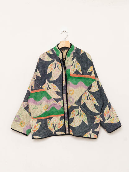 The Ladhiya Quilted Patchwork Kantha Jacket