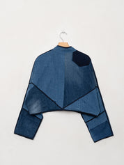 The Kaira Cropped Denim Jacket - Large
