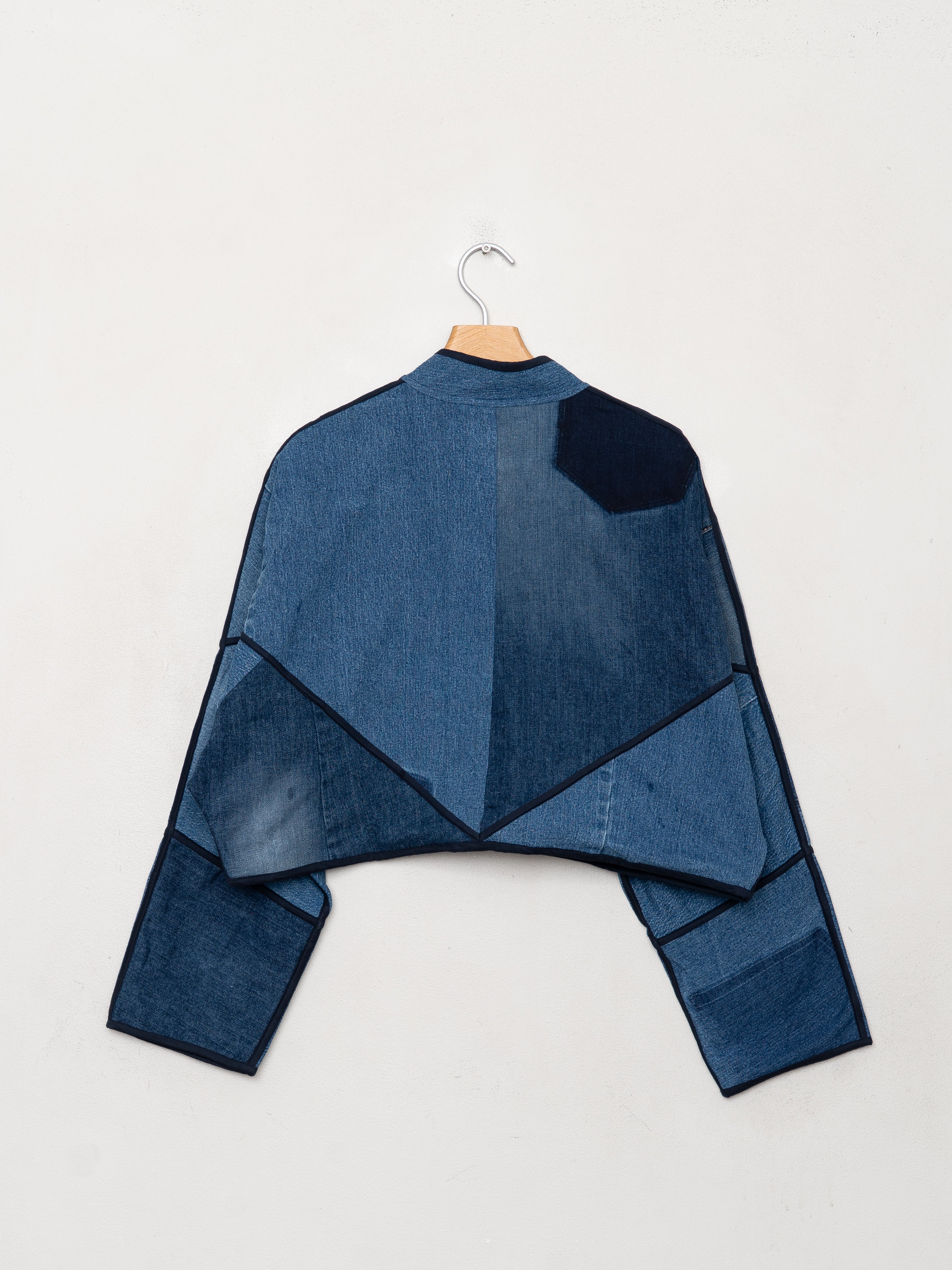 The Kaira Cropped Denim Jacket - Large