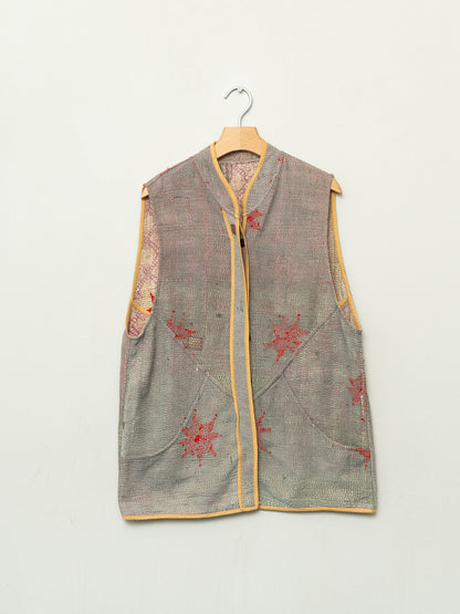 The Ladhiya Quilted Patchwork Kantha Vest