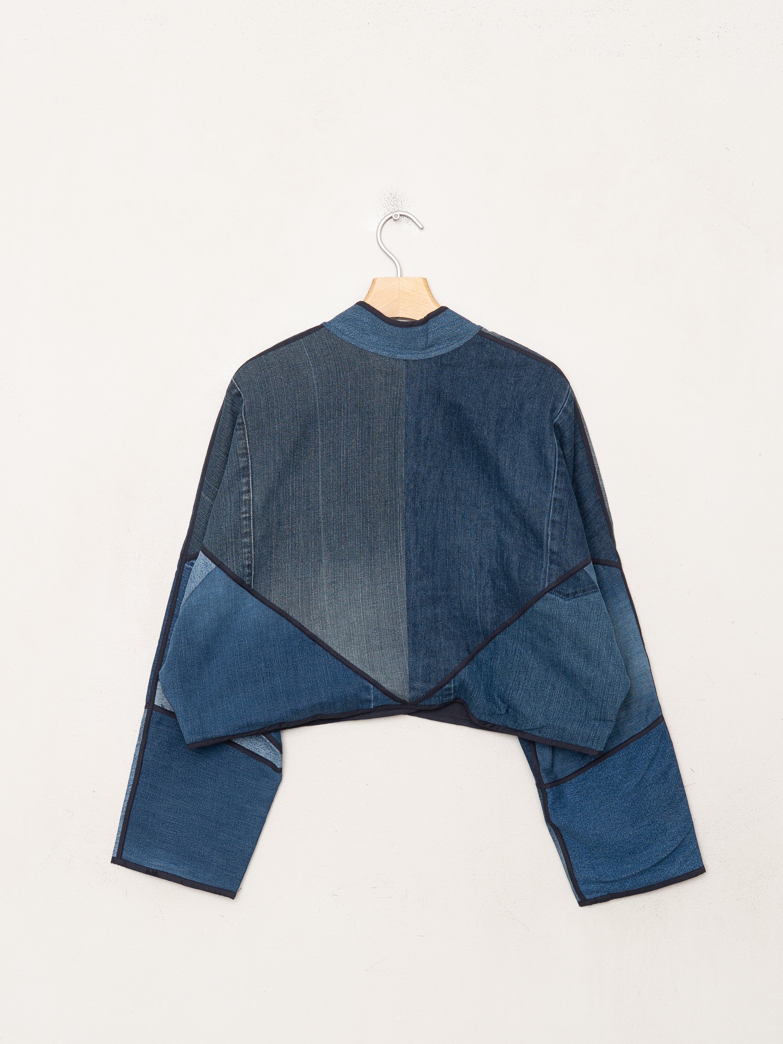 The Kaira Cropped Denim Jacket - Large