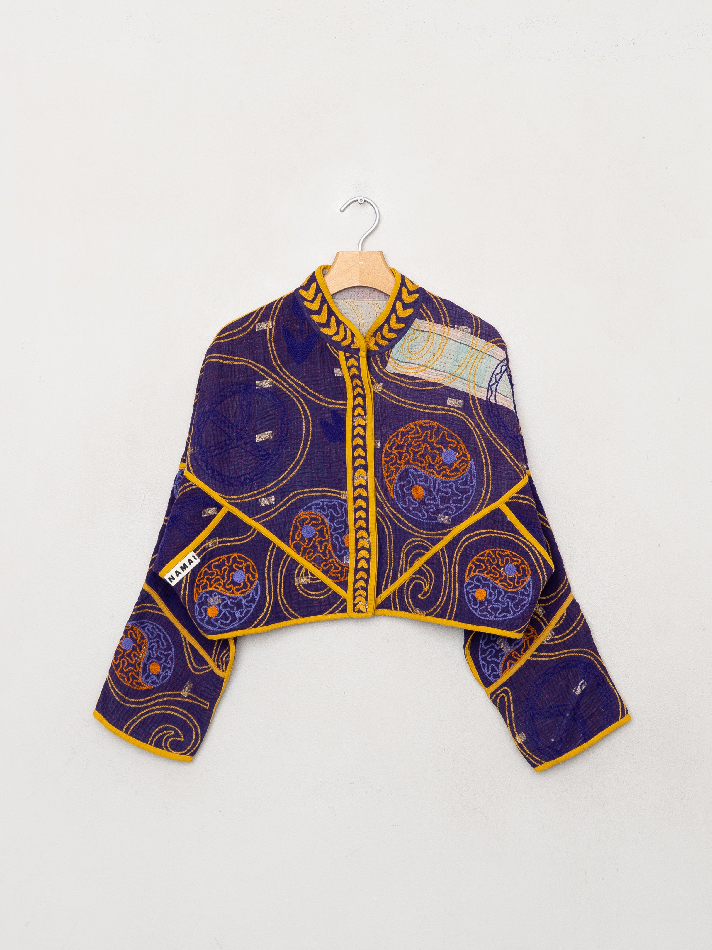 The Kaira Cropped Suzani Quilted Kantha Jacket Wholesale
