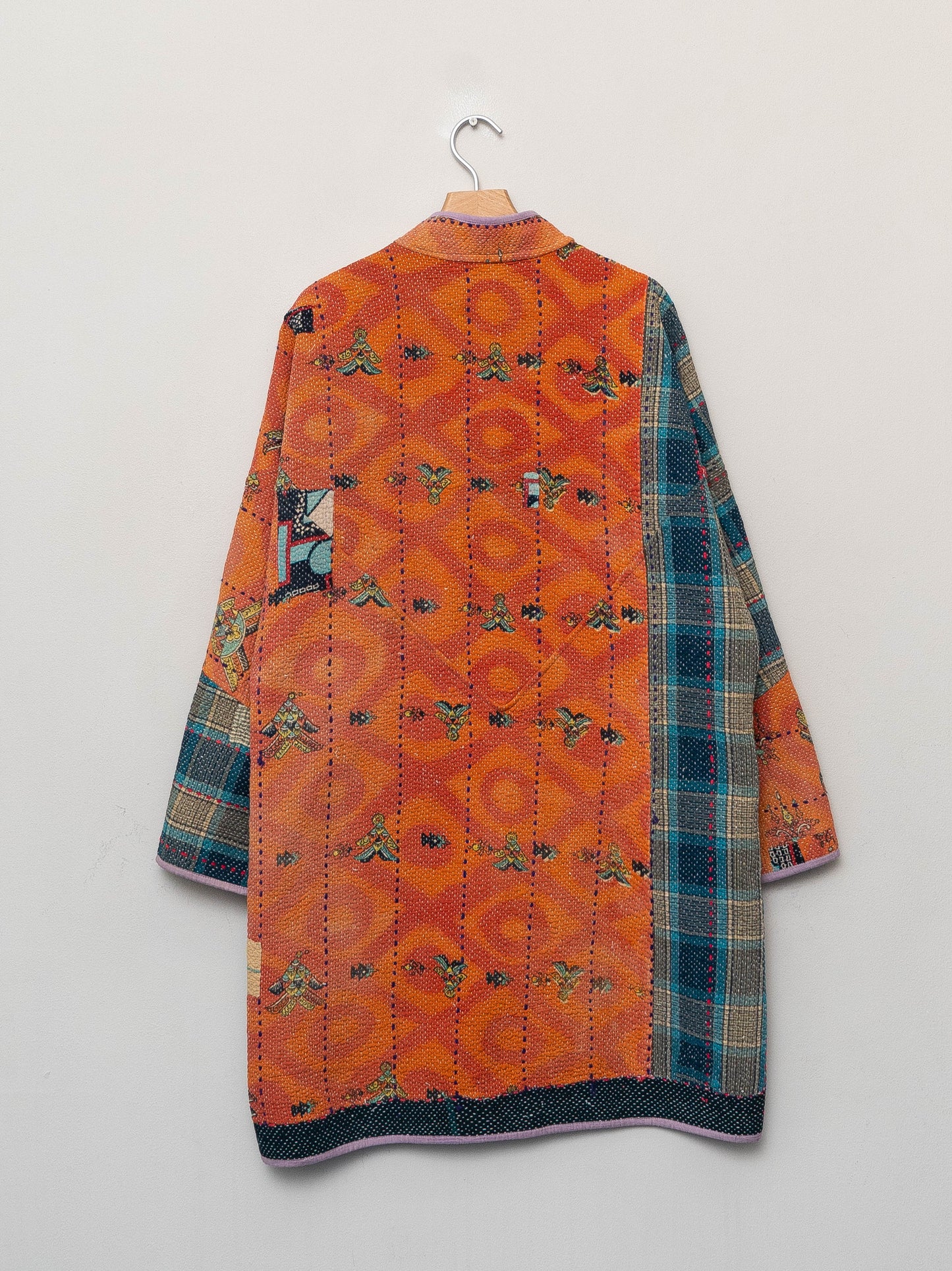 The Sai Quilted Patchwork Kantha Coat