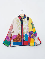 The Ladhiya Quilted Patchwork Kantha Jacket