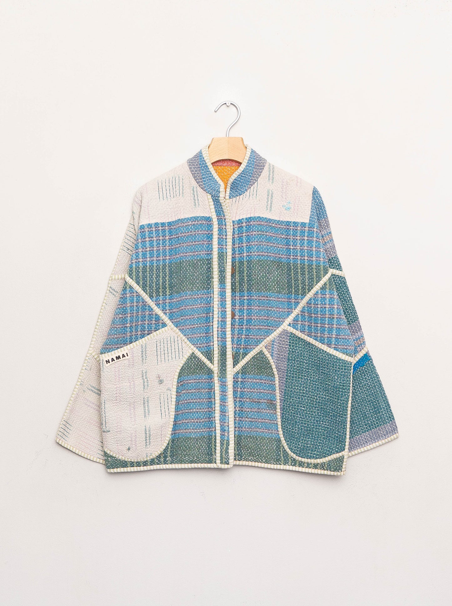 The Ladhiya Quilted Patchwork Kantha Jacket