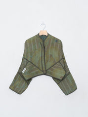 The Kaira Cropped Quilted Indigo Kantha Jacket