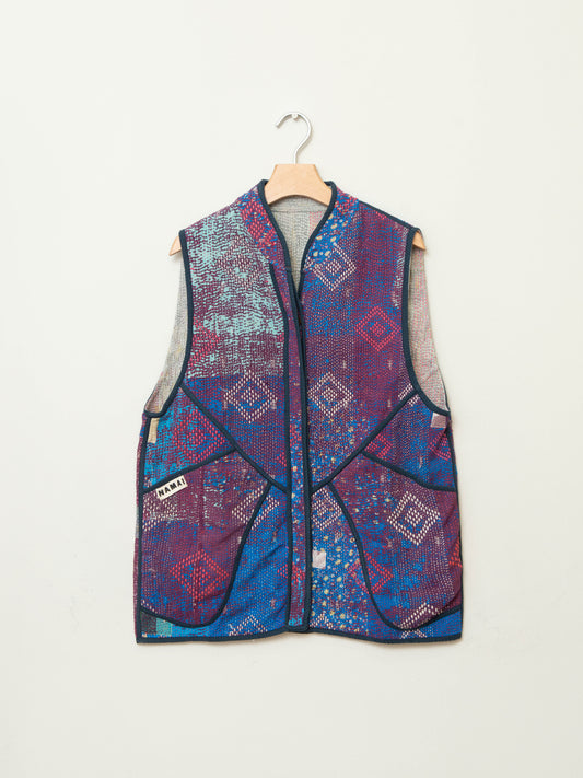 The Ladhiya Quilted Patchwork Kantha Vest