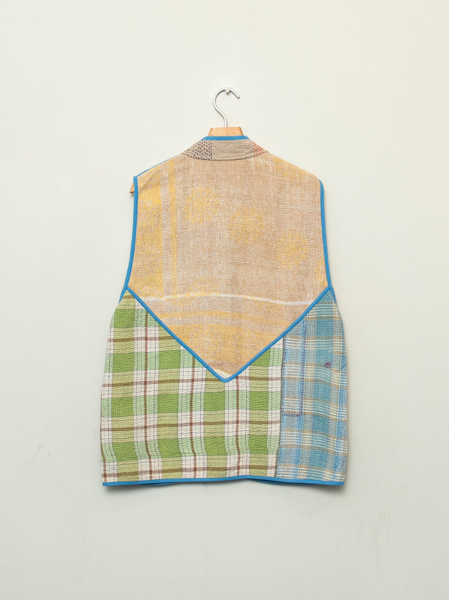 The Ladhiya Quilted Patchwork Kantha Vest