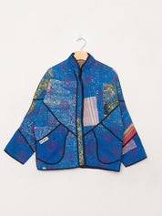 The Ladhiya Petite Quilted Patchwork Kantha Jacket