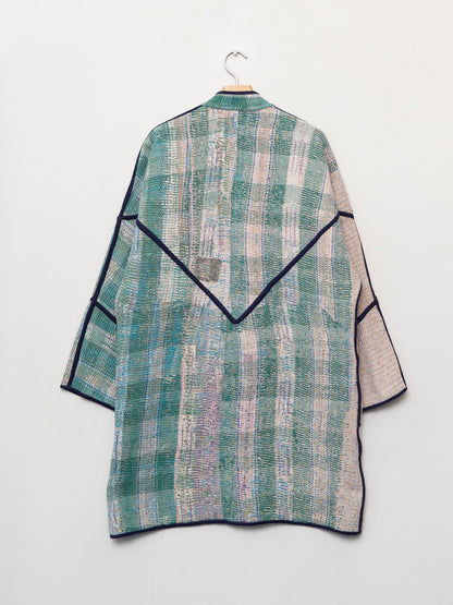 The Sai Quilted Patchwork Kantha Coat