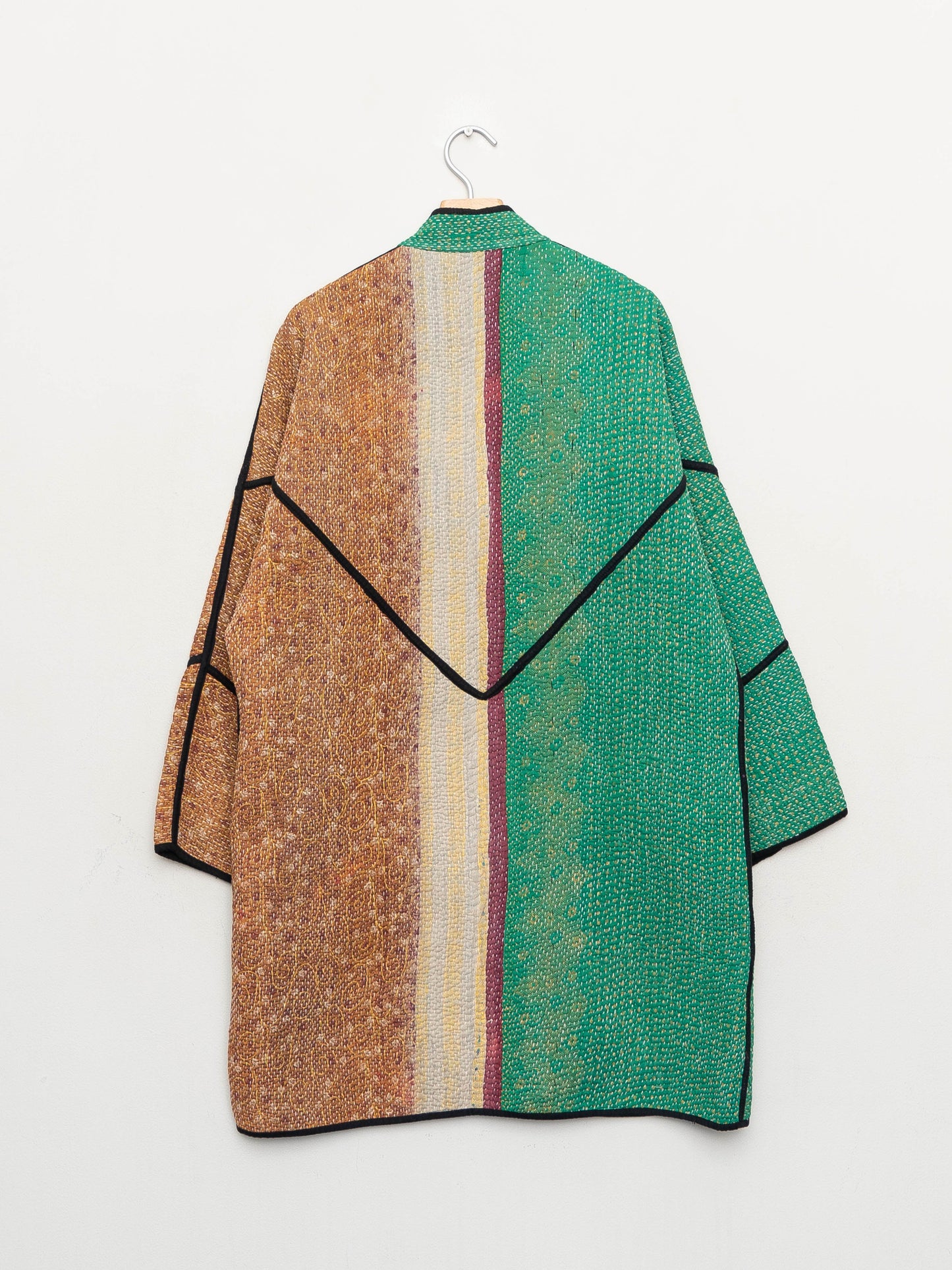 The Sai Quilted Patchwork Kantha Coat