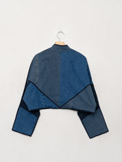 The Kaira Cropped Denim Jacket - Large - Wholesale