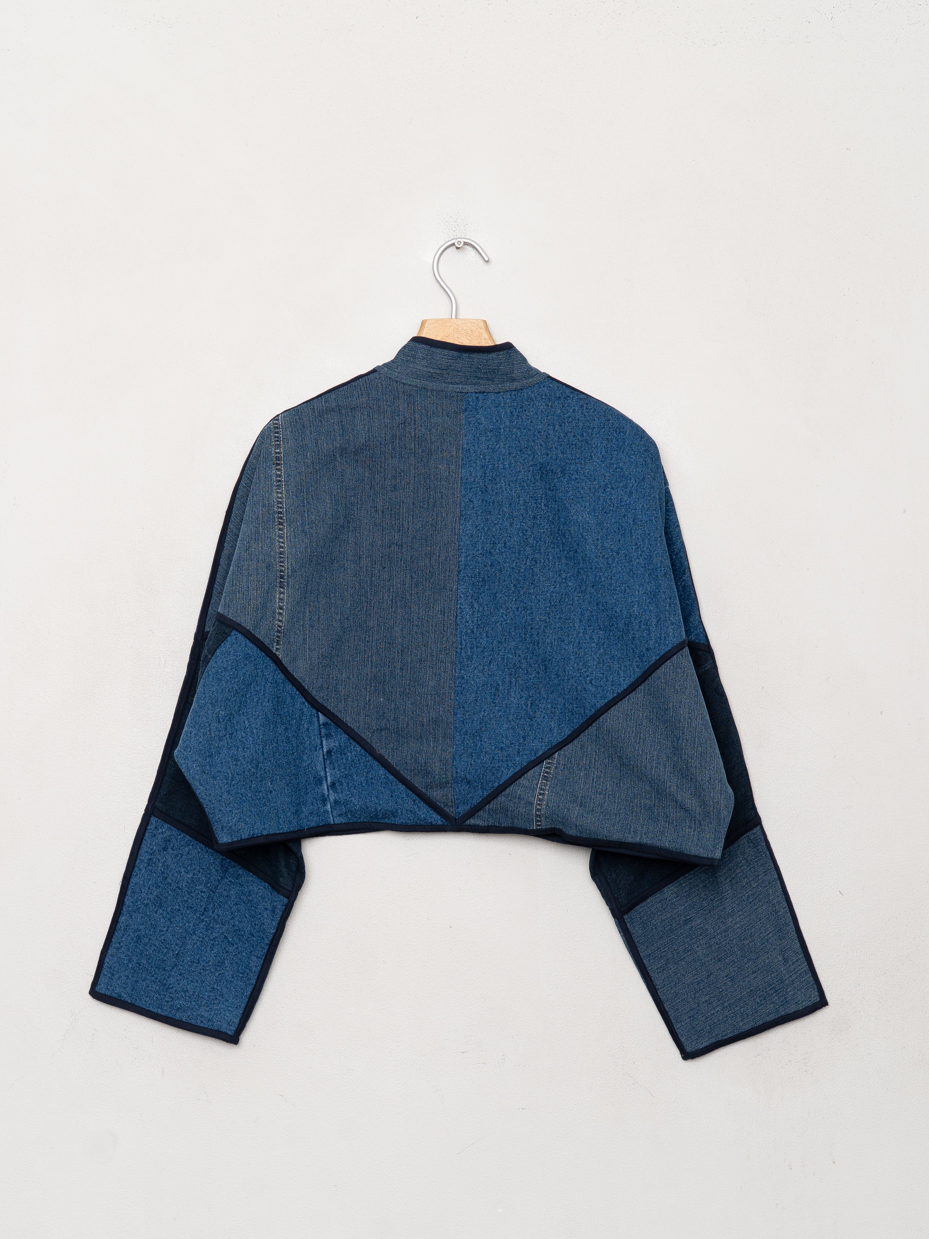 The Kaira Cropped Denim Jacket - Large - Wholesale