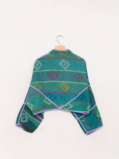 The Kaira Cropped Quilted Patchwork Kantha Jacket Wholesale