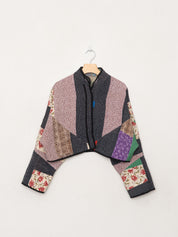 The Kaira Cropped Quilted Patchwork Kantha Jacket Wholesale