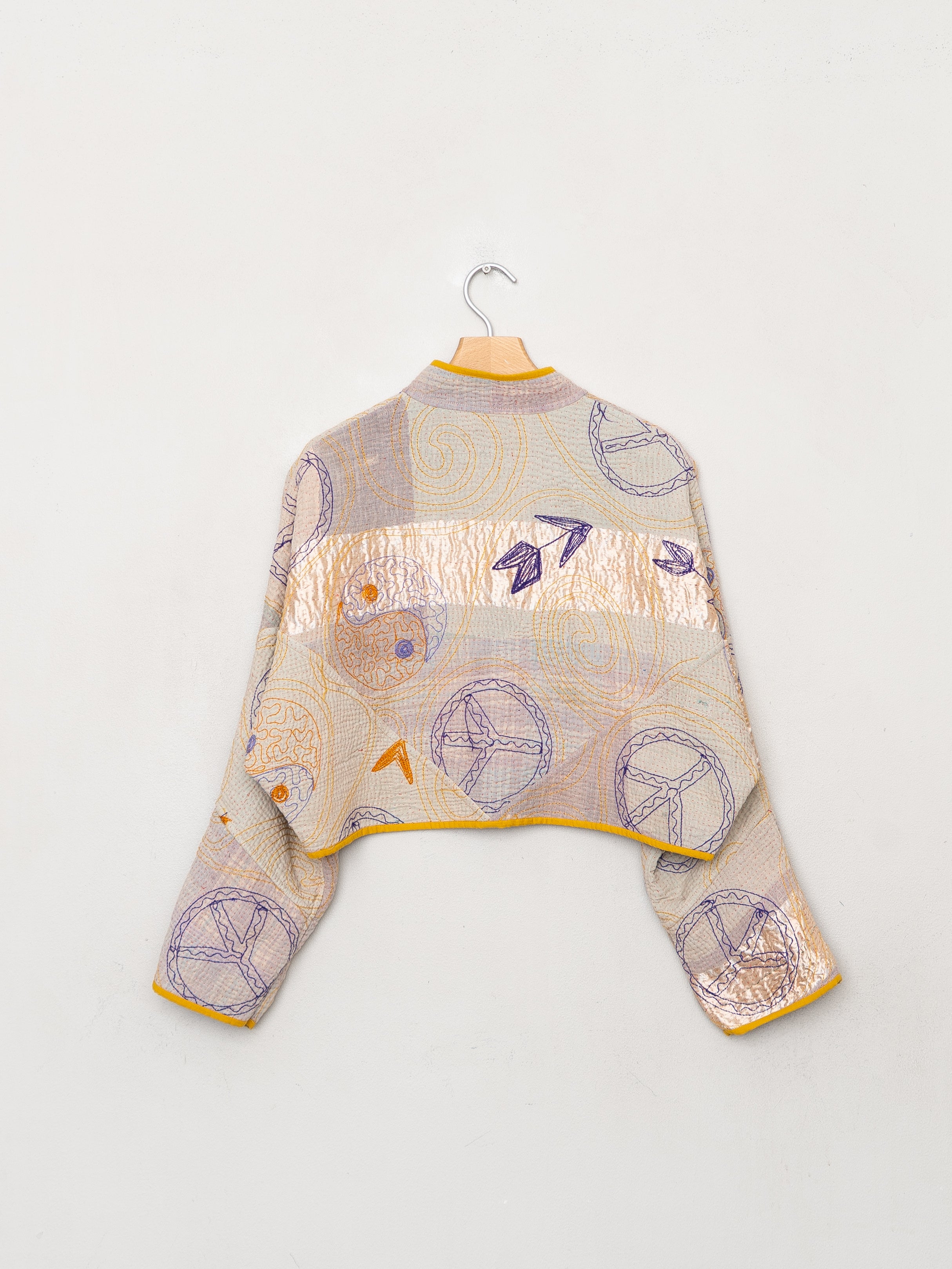 The Kaira Cropped Suzani Quilted Kantha Jacket Wholesale