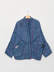 The Ishani Quilted Indigo Kantha Jacket