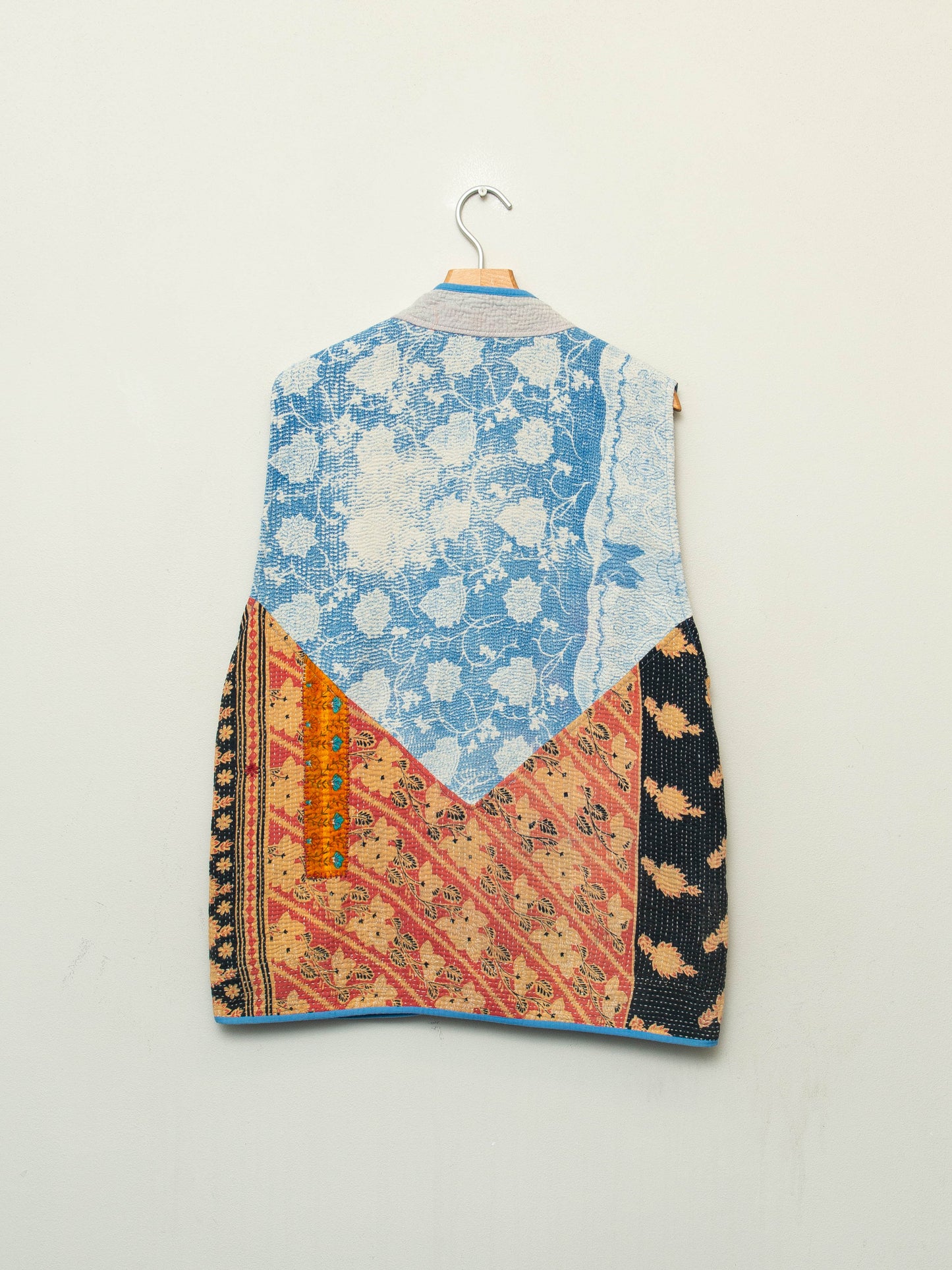 The Ladhiya Quilted Patchwork Kantha Vest