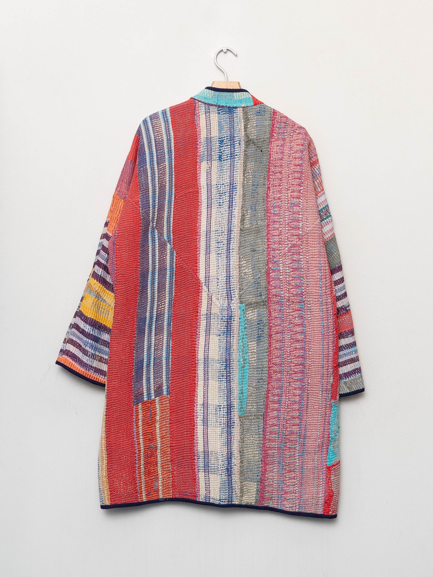 The Sai Quilted Patchwork Kantha Coat