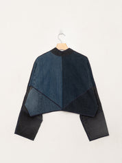 The Kaira Cropped Denim Jacket - Large - Wholesale