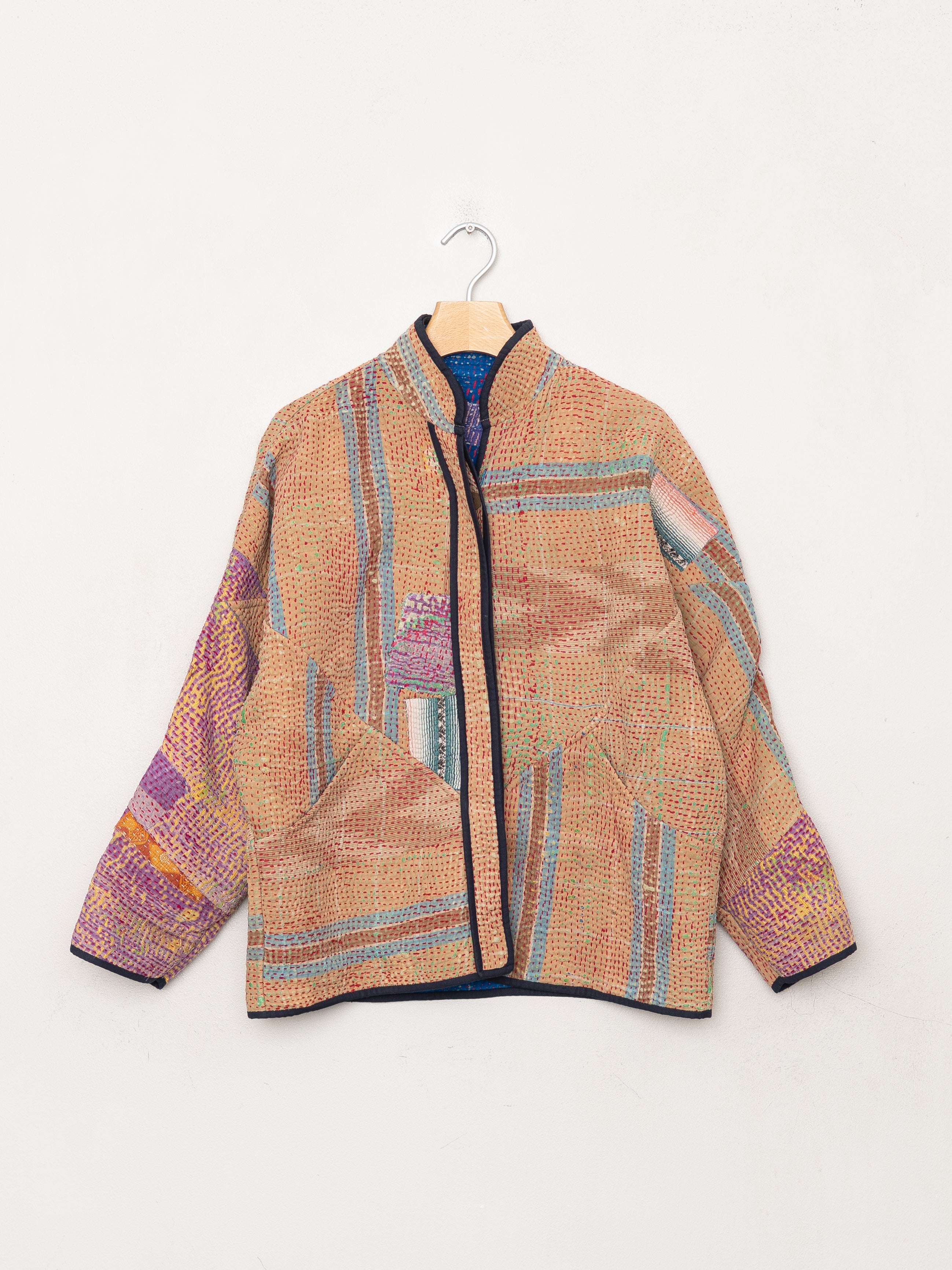 The Ladhiya Petite Quilted Patchwork Kantha Jacket