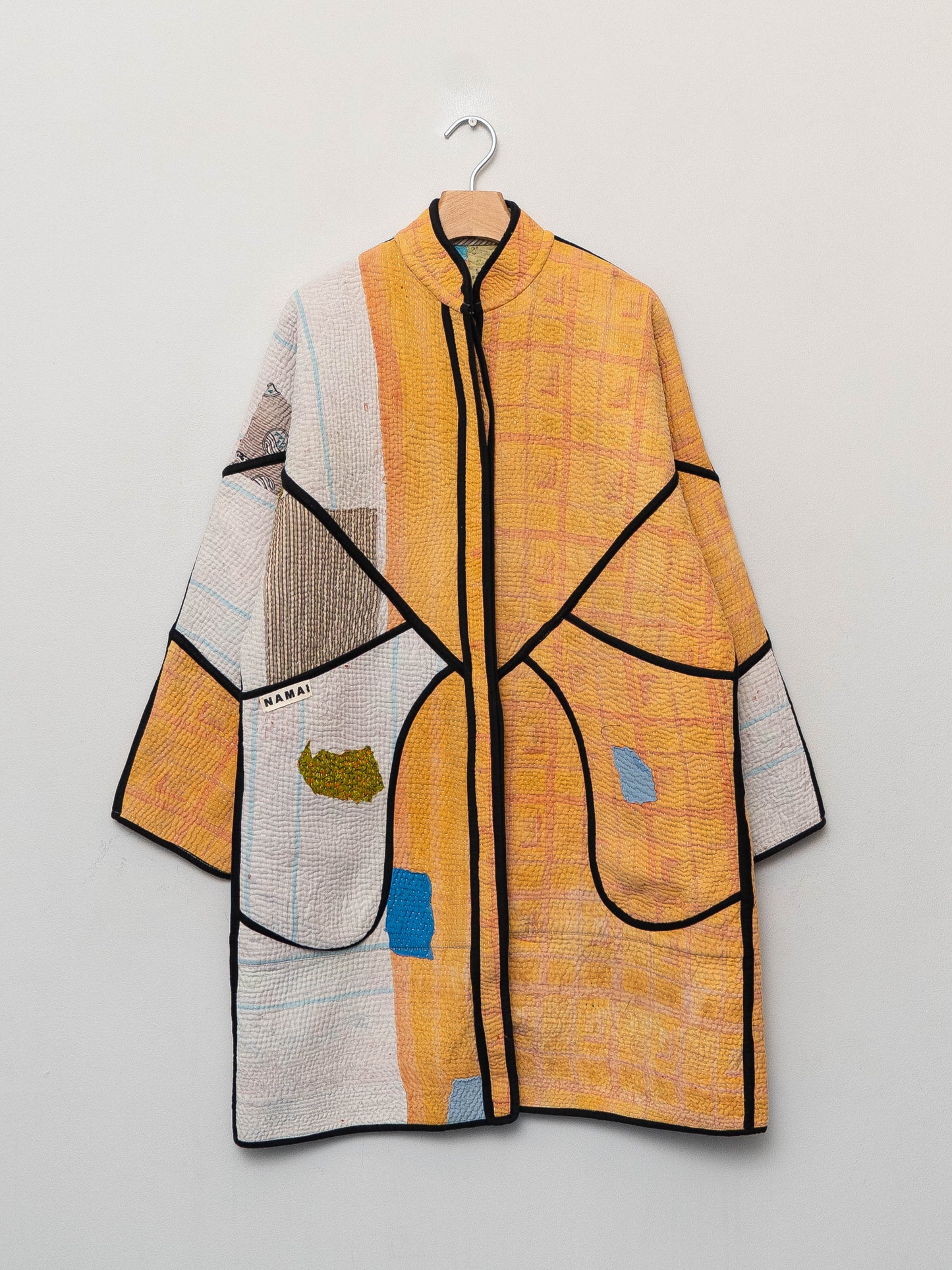 The Sai Quilted Patchwork Kantha Coat