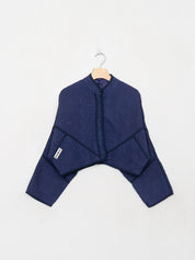 The Kaira Cropped Quilted Indigo Kantha Jacket