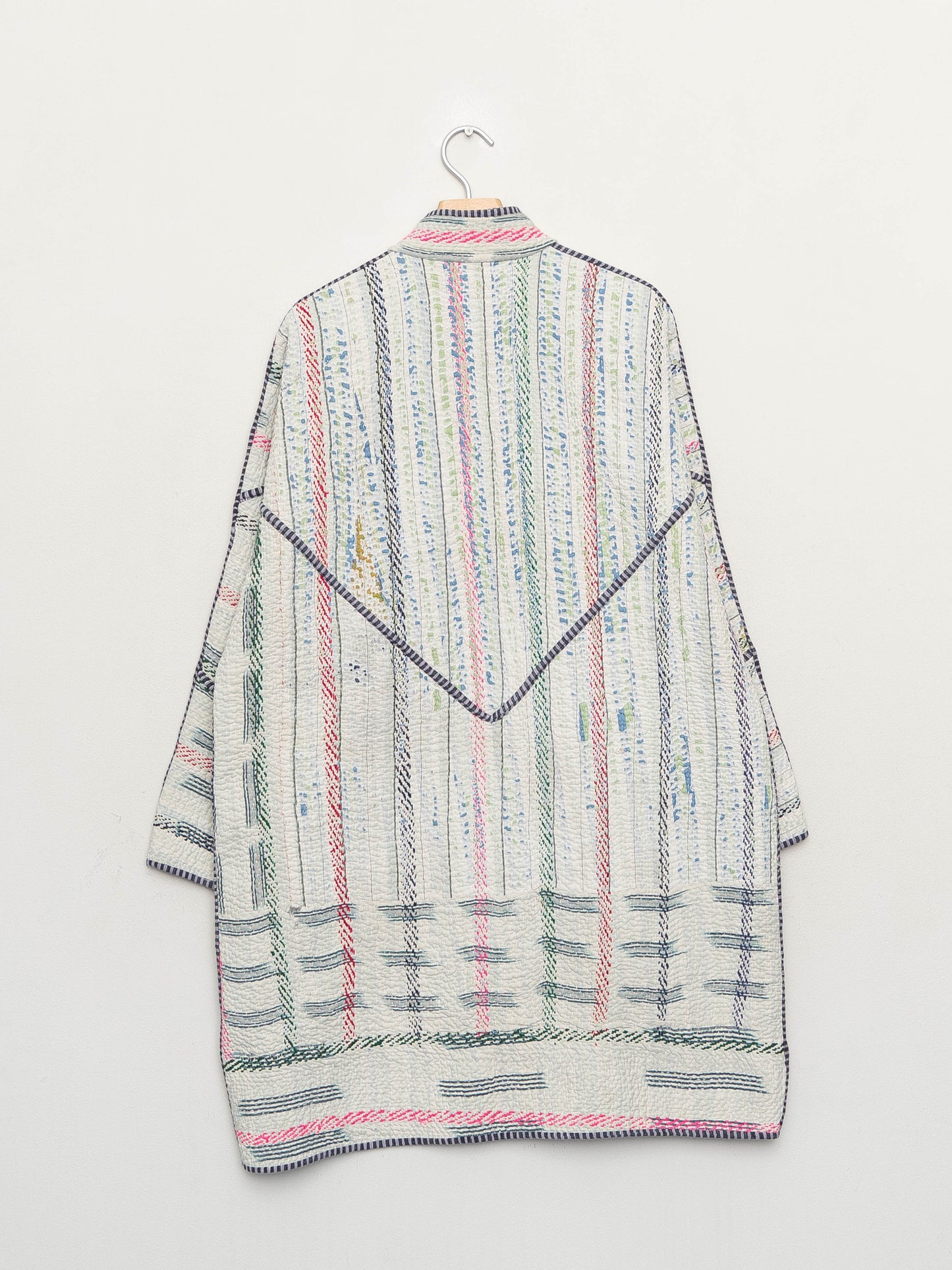 The Sai Quilted Patchwork Kantha Coat