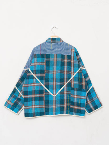 The Ladhiya Quilted Patchwork Kantha Jacket