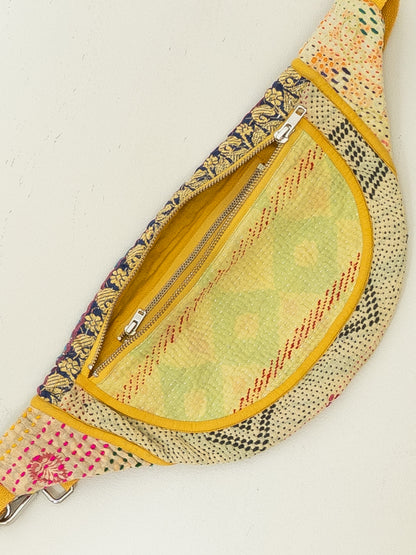 The Faiza Quilted Kantha Belt Bag