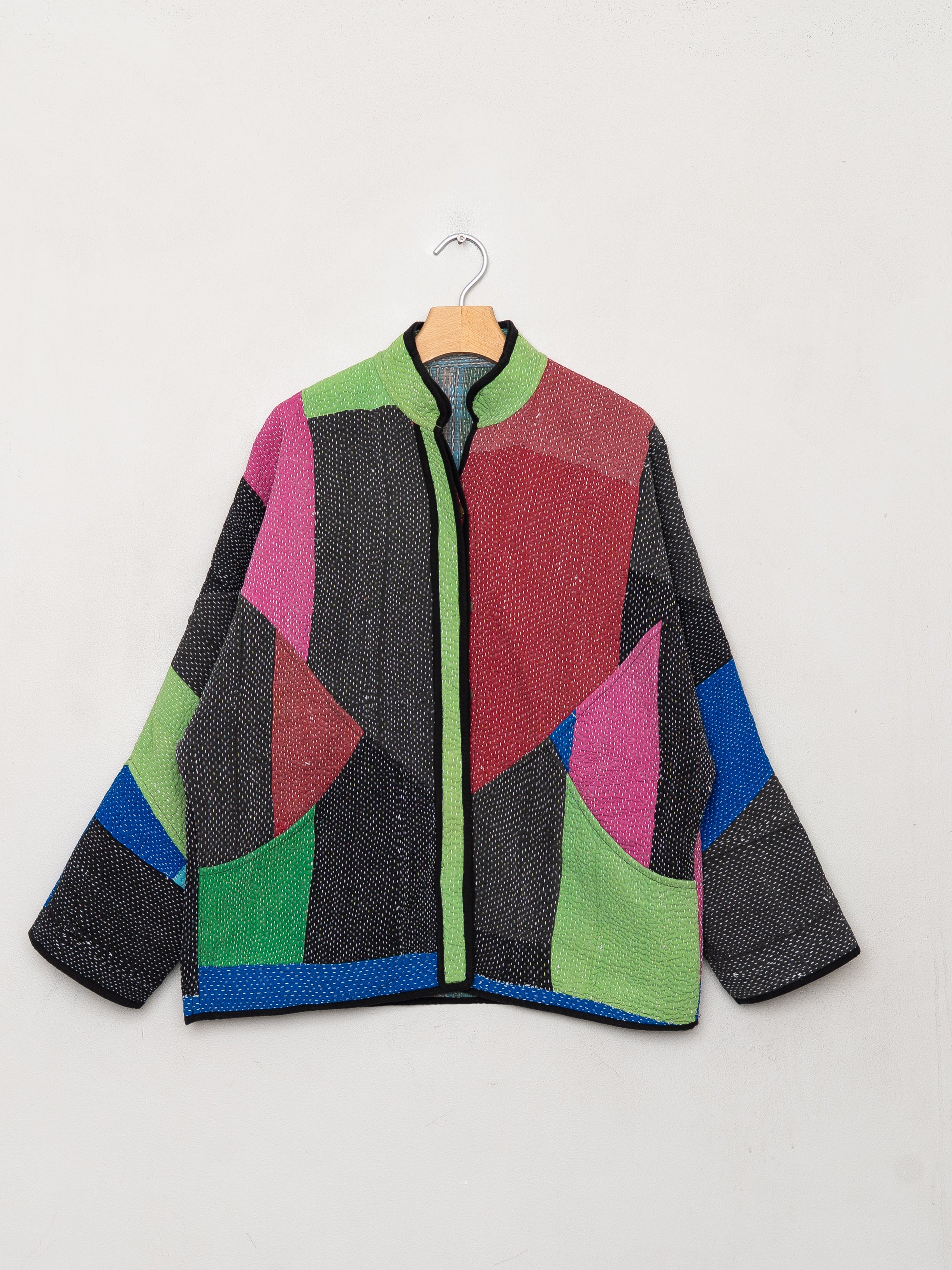 The Ladhiya Quilted Patchwork Kantha Jacket Wholesale