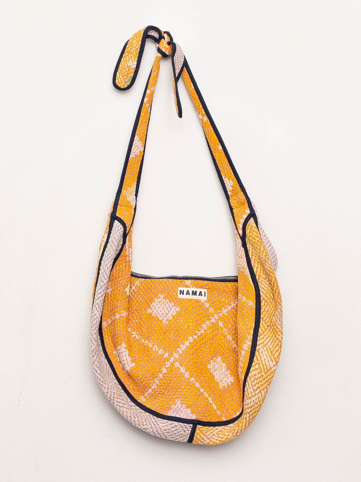 The Chandra Crescent Quilted Crossbody Bag