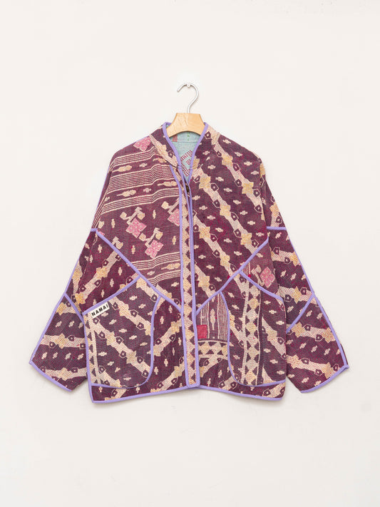 The Ladhiya Quilted Patchwork Kantha Jacket