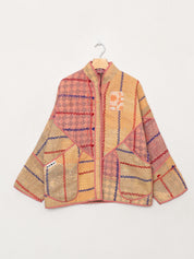 The Ladhiya Quilted Patchwork Kantha Jacket