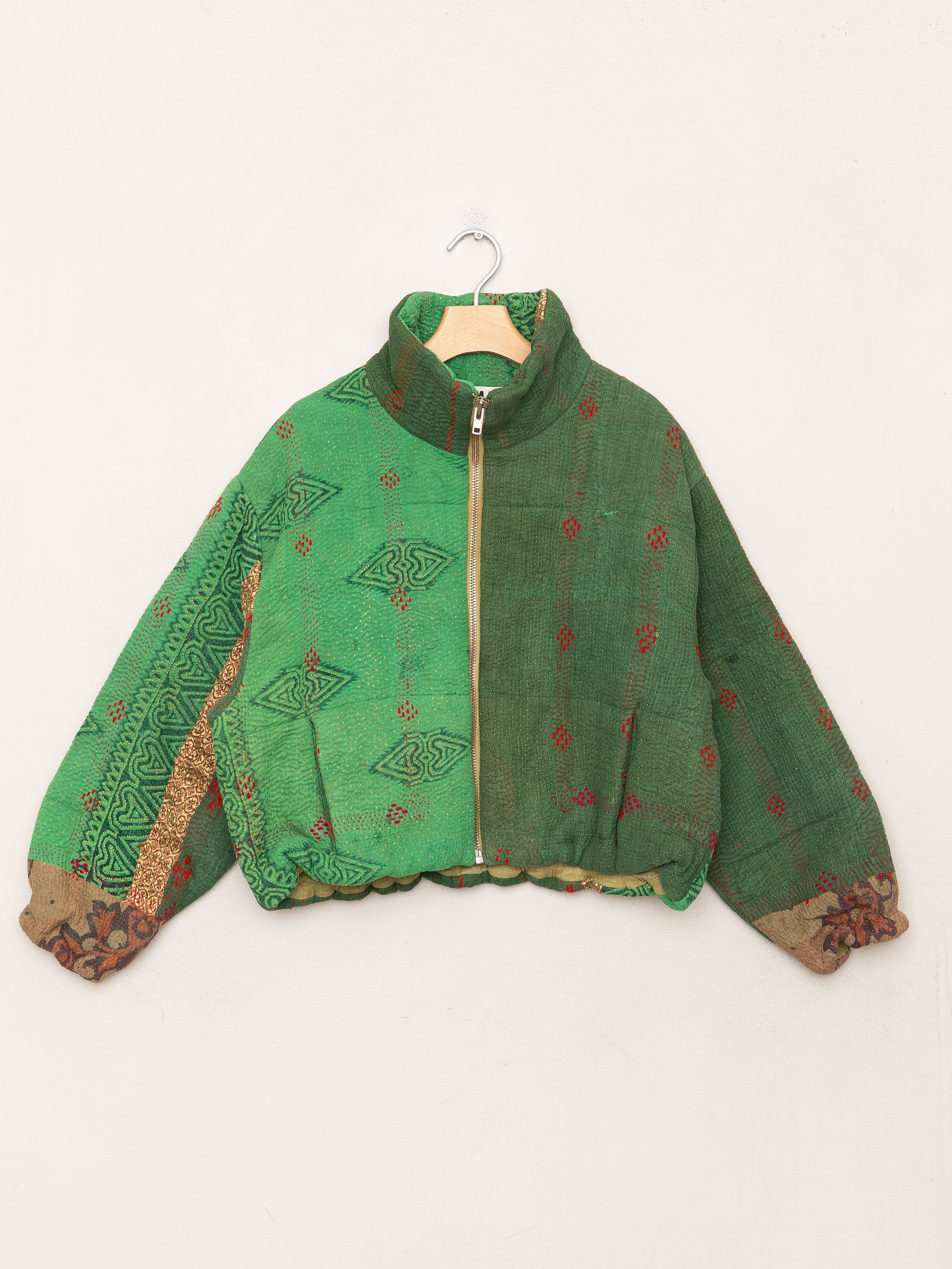 The Shira Quilted Puffer Bomber Jacket