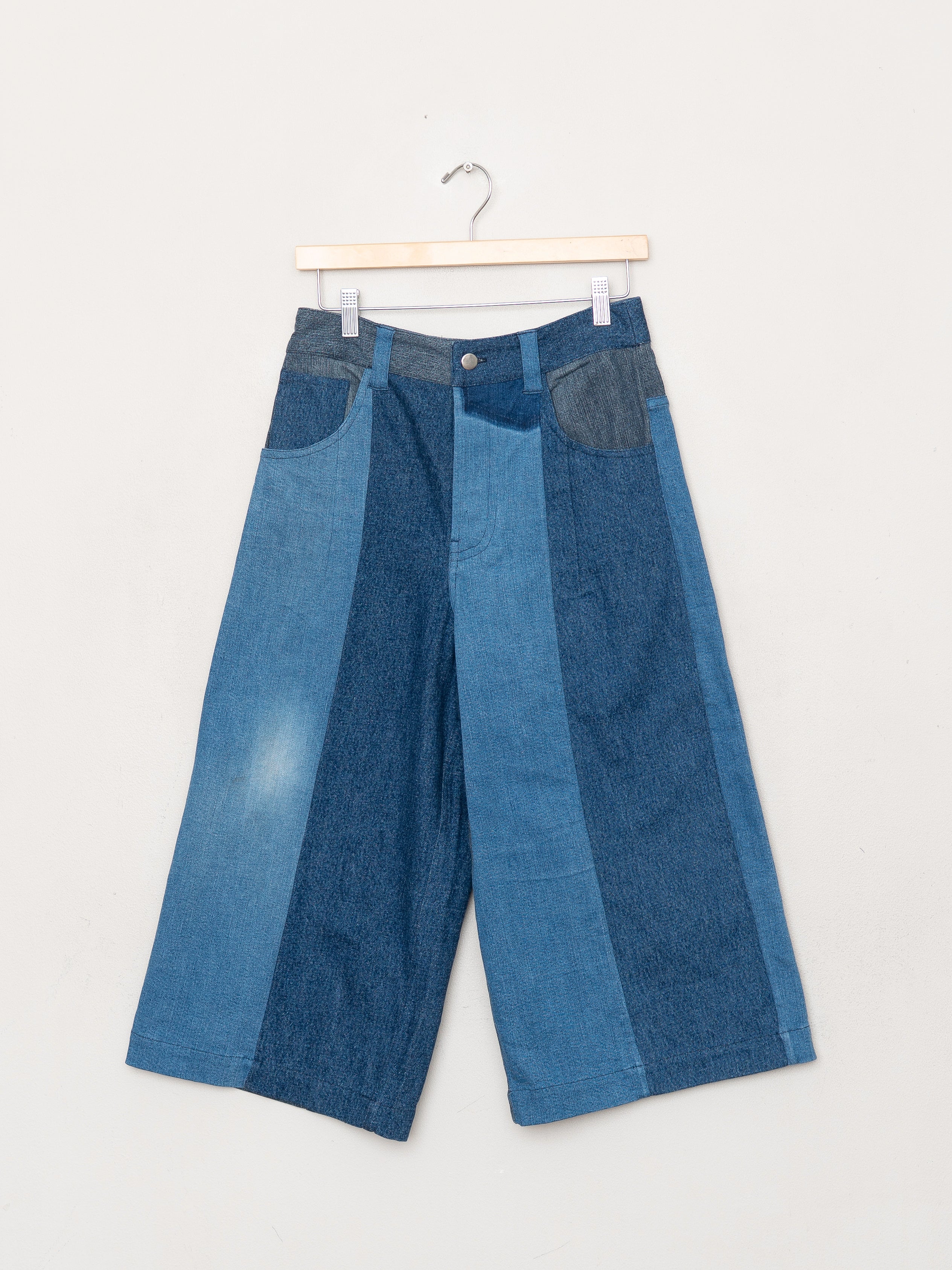 The Bindu Denim Bermuda Culotte Pant - Small