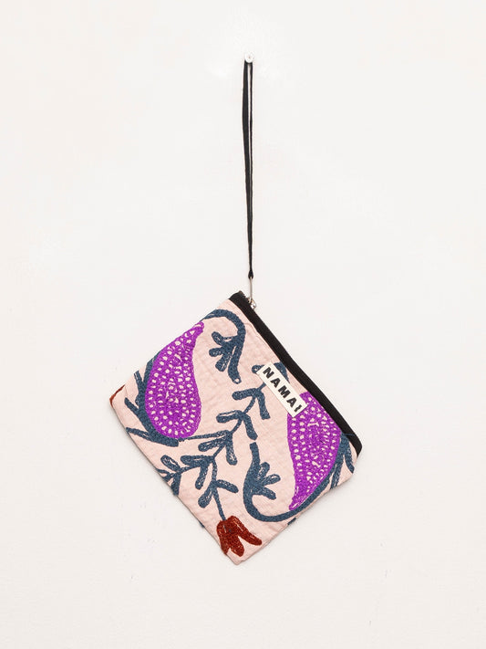 The Biju Vintage Kantha Quilted Zipper Pouch