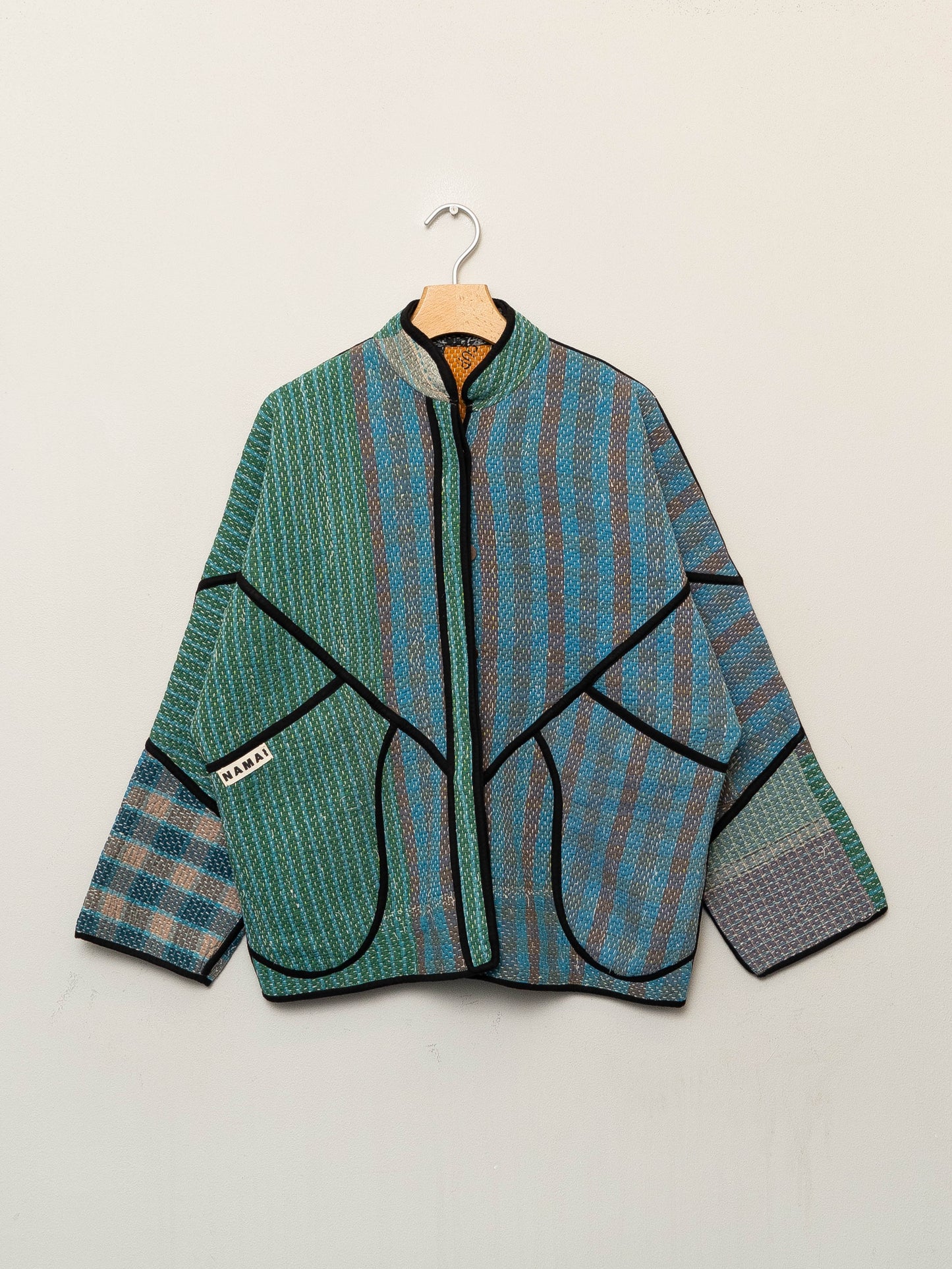 The Ladhiya Quilted Patchwork Kantha Jacket