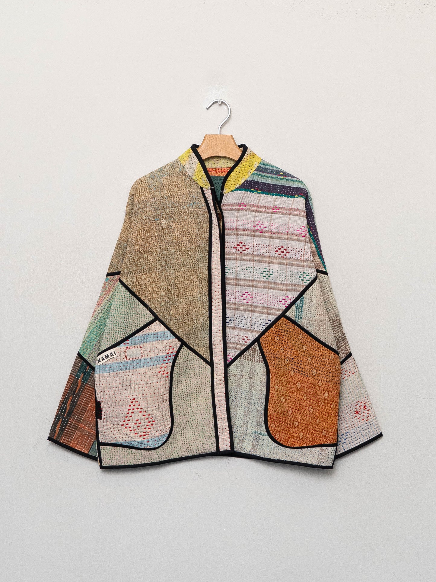 The Ladhiya Quilted Patchwork Kantha Jacket