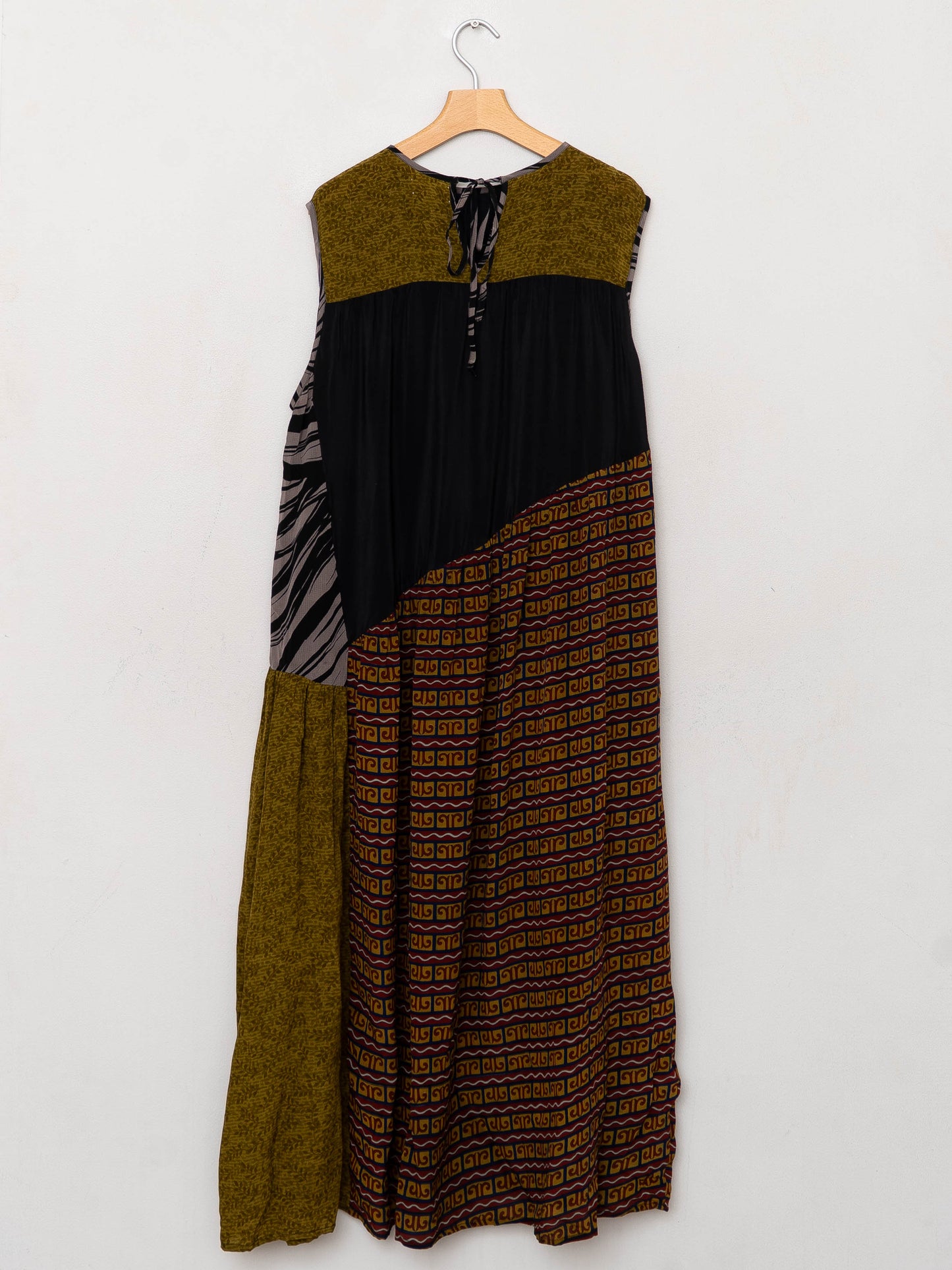 The Anan Long Dress  - Medium / Large - Upcycled Silk