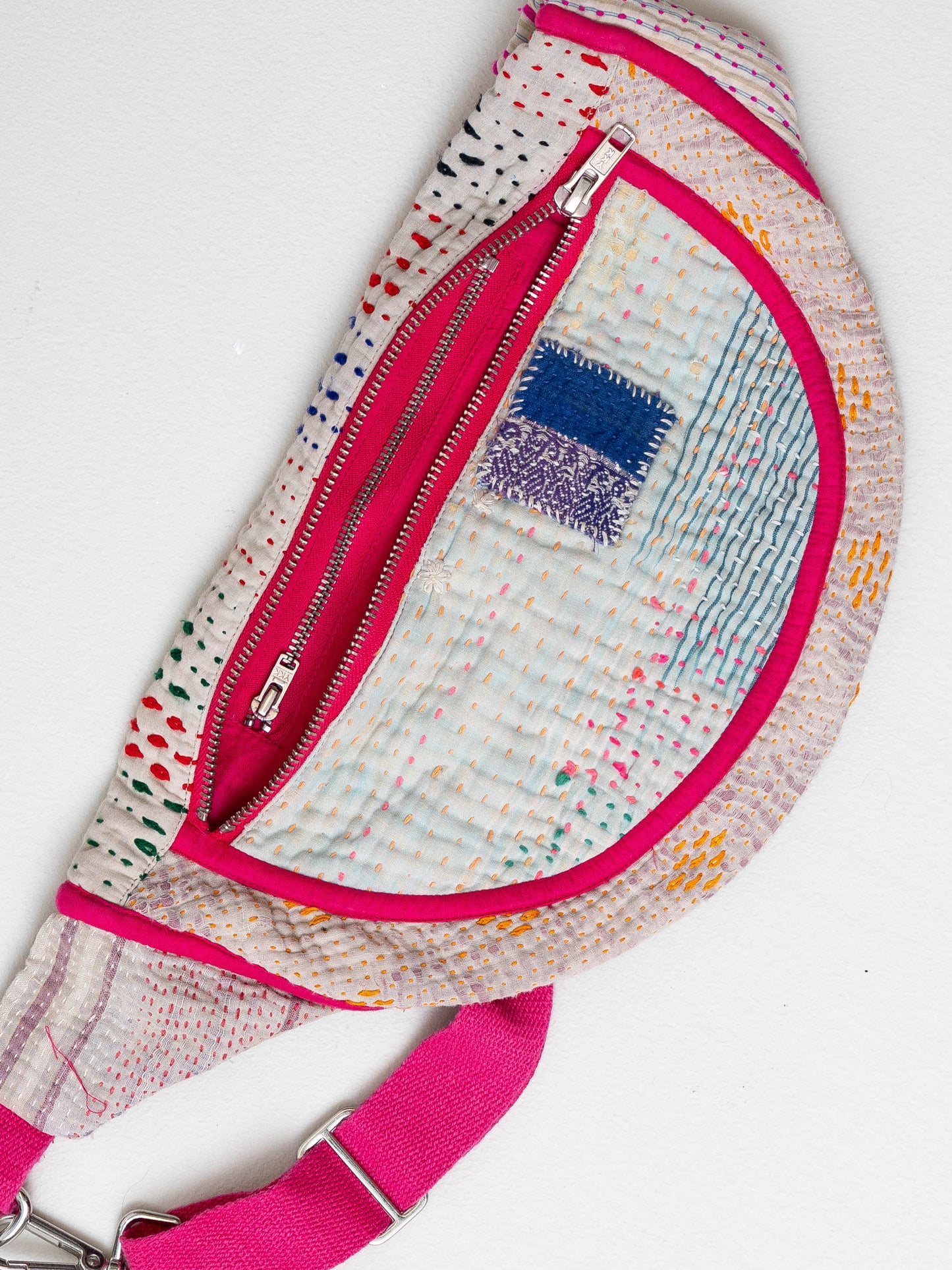 The Faiza Quilted Kantha Belt Bag