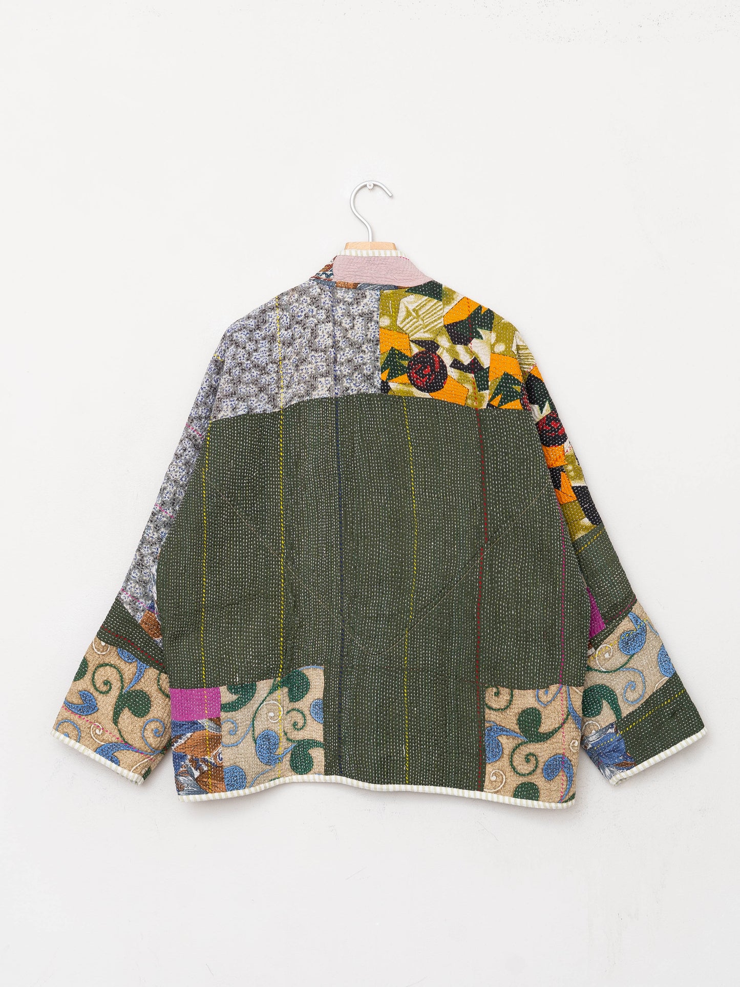 The Ladhiya Quilted Patchwork Kantha Jacket