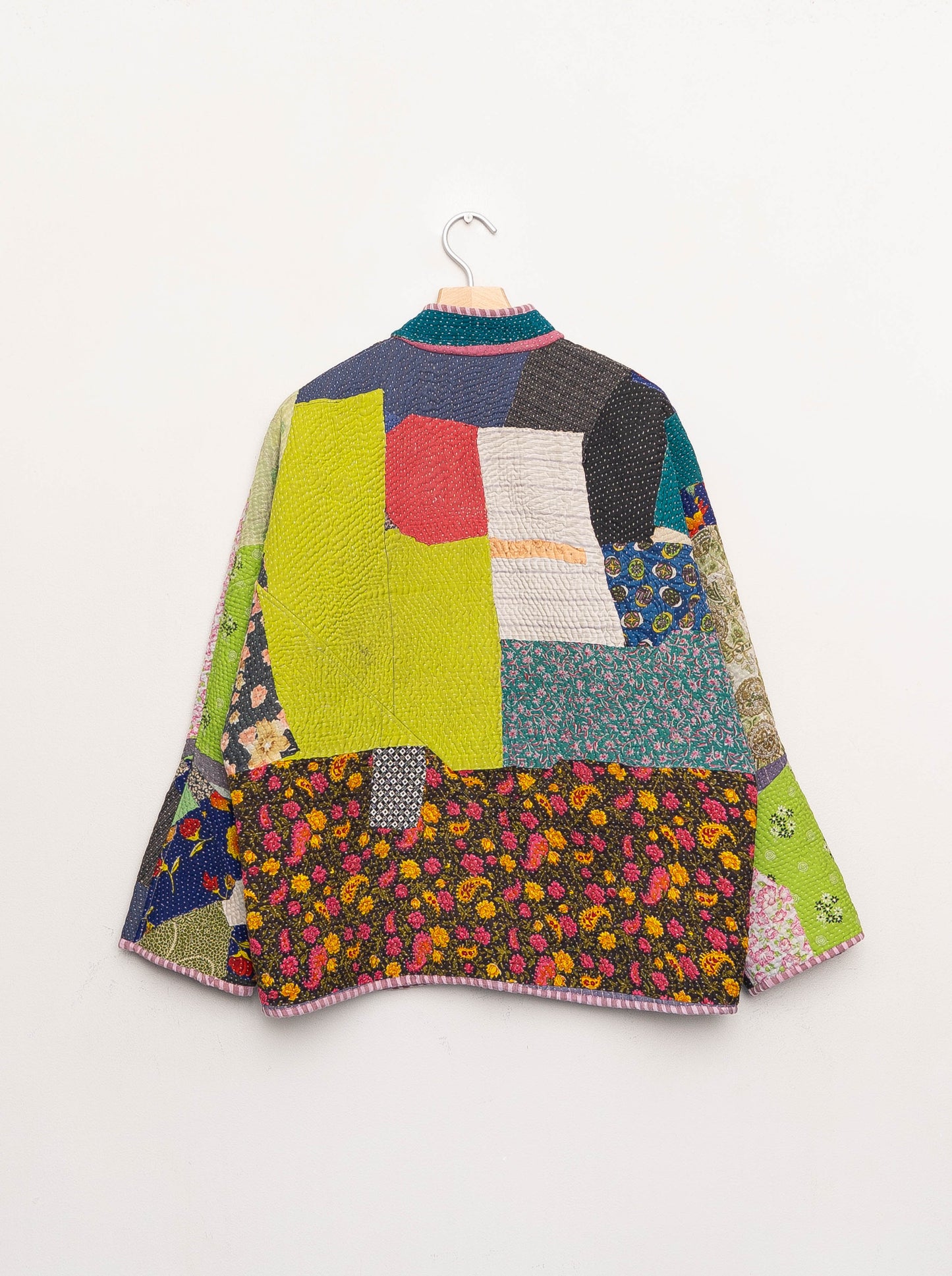 The Ladhiya Quilted Patchwork Kantha Jacket