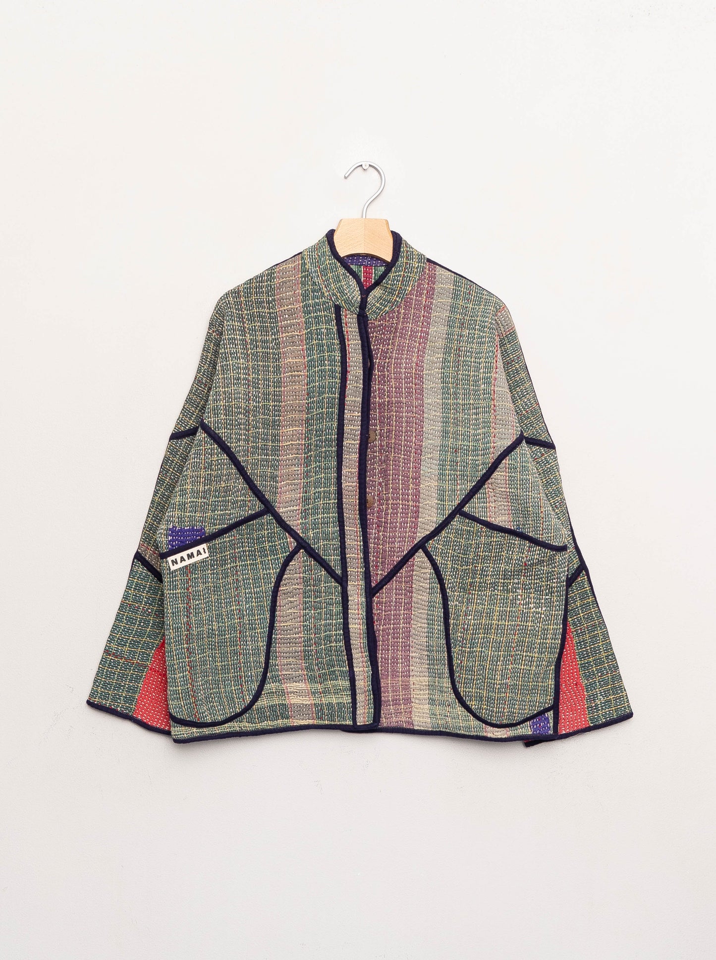 The Ladhiya Quilted Patchwork Kantha Jacket