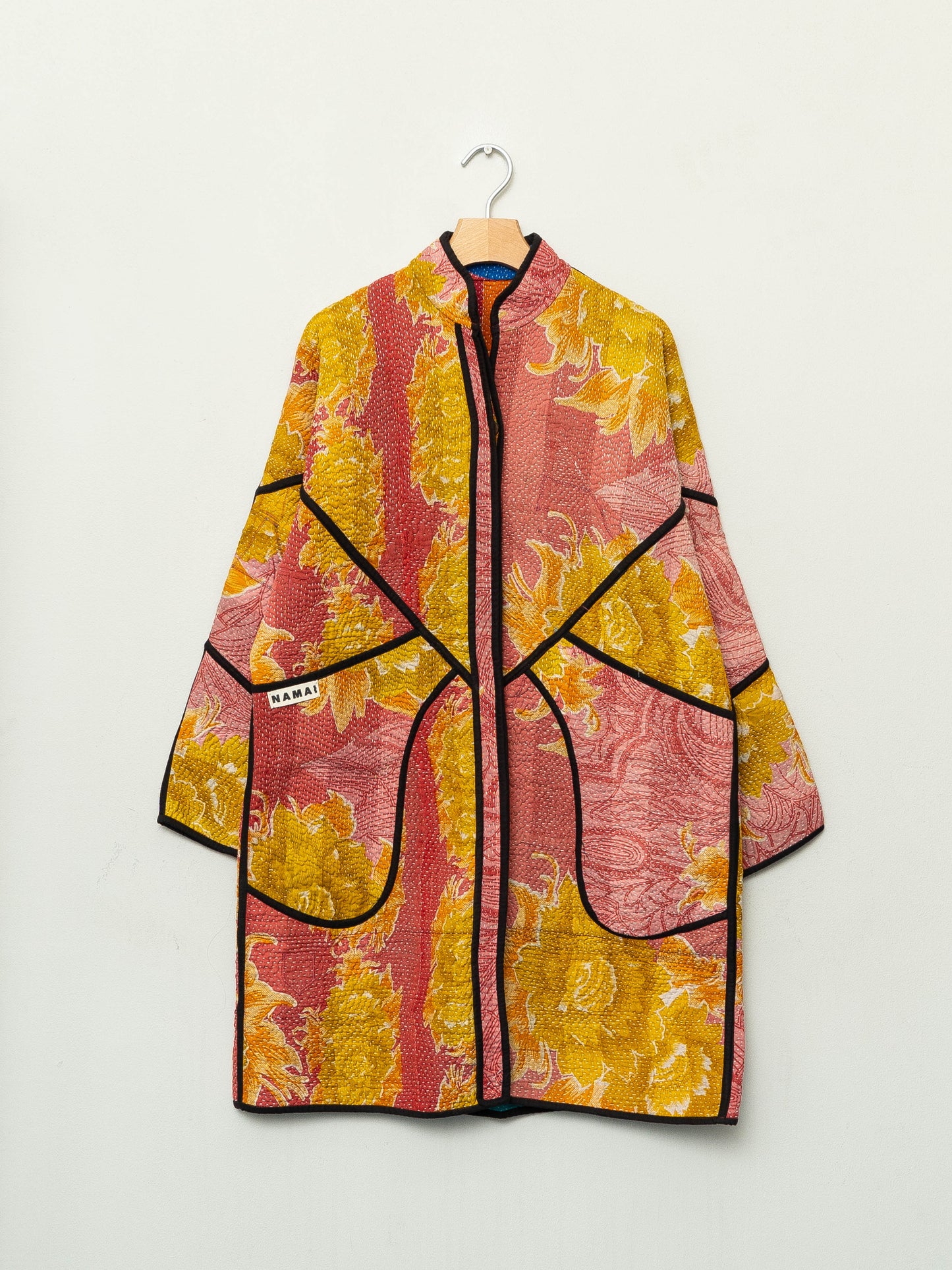 The Sai Quilted Patchwork Kantha Coat