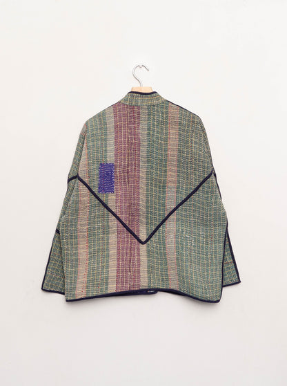 The Ladhiya Quilted Patchwork Kantha Jacket