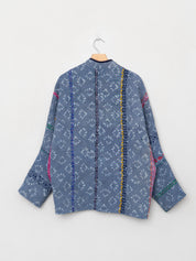 The Ishani Quilted Indigo Kantha Jacket