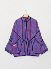 The Ishani Quilted Indigo Kantha Jacket