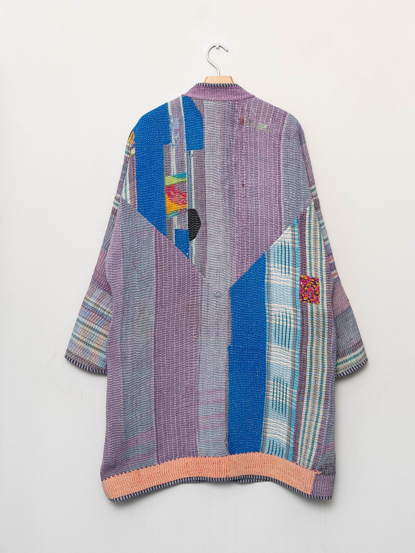 The Sai Quilted Patchwork Kantha Coat