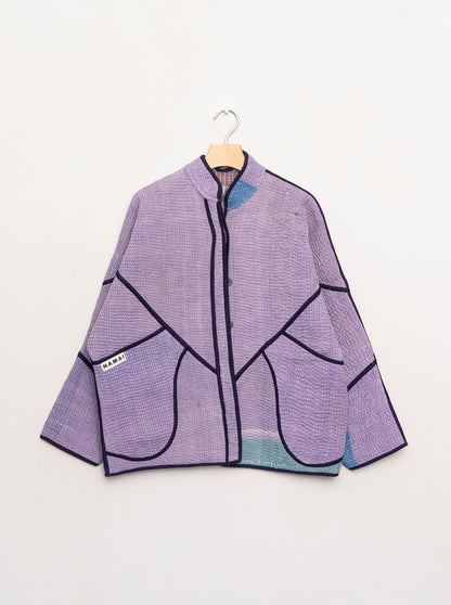 The Ladhiya Quilted Patchwork Kantha Jacket